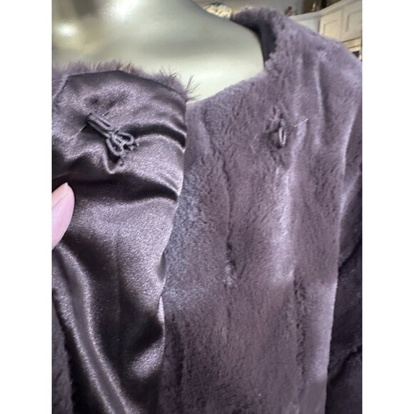 NWT Women’s Birch & Stone Faux Fur Capelet / Fur Bolero - Brown - Picture 5 of 5